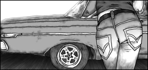 Victor's Mom's Car, a short story by Cheeseburger Brown - illustration by Matthew Hemming
